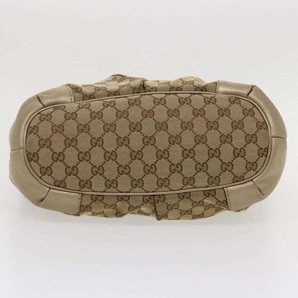 GUCCI GG Canvas Shoulder Bag Beige - Picture 6 of 15